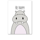 Cute Animal Home Decorations Room Canvas Print Picture Wall Art Painting Xmas Gift