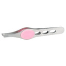 Y.F.M Stainless Steel Eyebrow Clip Tweezers Ingrown Hair Beard Picker Eyelashes Eyelids Sticker