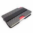 RFID Blocking Slim Carbon Fiber Money Clip Men Minimalist Wallet ID Credit Card Holder