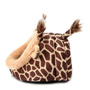 Small Pet Bed Giraffe Cat Dog Sleeping House Kennel Puppy Cave Mat Pad Nest