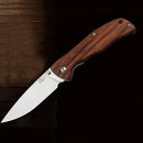 Enlan L05 8CR13Mov Blade G10 or Wood Handle Folding Pocket Knife With Clip Liner-lock Stainless Steel Knife