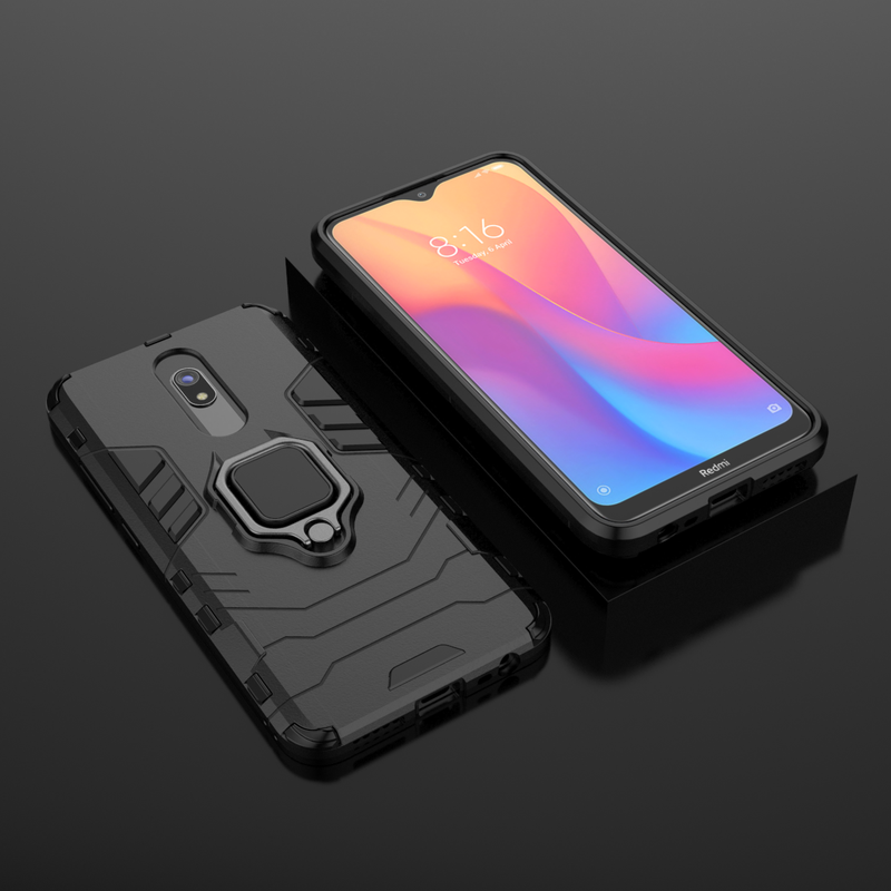 Bakeey Armor Magnetic Card Holder Shockproof Protective Case For Xiaomi Redmi 8 / Redmi 8A