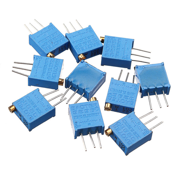 100pcs 3296W 1K ohm Trimpot Trimmer Potentiometer
