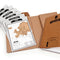 Adventure Log 8Pcs Mini Maps 1Pcs Daily Expeditionary Creative Scratch World Map Note Schedule Gift