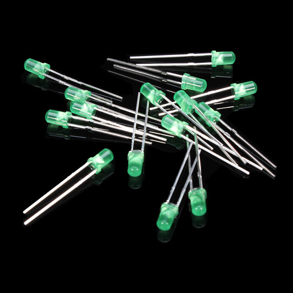 2000pcs 3MM LED Diode Kit Short Leg Mixed Color Red Green Yellow Blue White