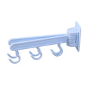 Honana BX-080 Foldable Wall Towel Hanger Hook Towel Rack Holder Clothes Hanging Space Save Rack