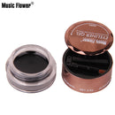 Music Flower Coffee Black Eyeliner Gel Waterproof Makeup Eye Liner With Brush
