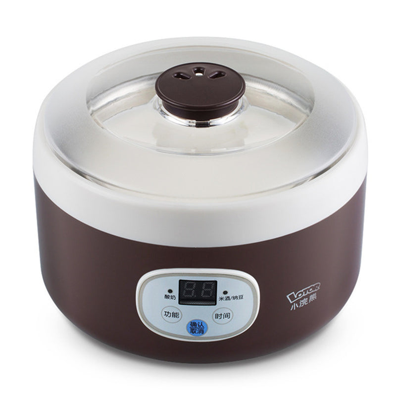 1L Mini Yogurt Machine Full Automatic Natto Rice Yoghurt Smart Machine With 4Pcs Glass Jar