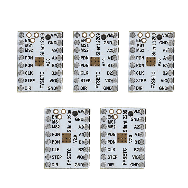 5pcs TMC2209 V2.0 Stepper Motor Driver Super Silent Stepsticks Mute Driver Board 256 Microsteps For Sidewinder 3D Printer