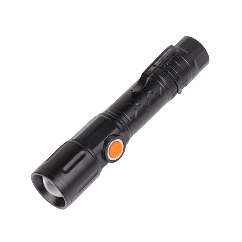 XANES 1245 T6+COB LED 5 Modes USB Rechargeable Telescopic Zoom LED Flashlight