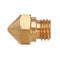 3pcs M7 Screw Thread 0.6mm MK10 Copper Nozzle for 3D Printer 1.75mm Fialment