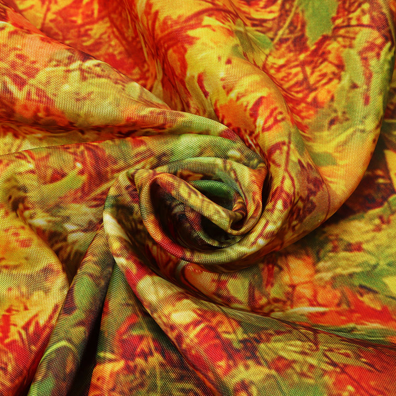 71''x71'' Autumn Deciduous Forest Waterproof Polyester Shower Curtains With Hooks