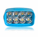 CNSUNNYLIGHT 3colors in One Lamp LED Motorcycle Fog Lights DRL Switch Car/Pickup/Bike/4x4 Work Headlights Daytime Running Light