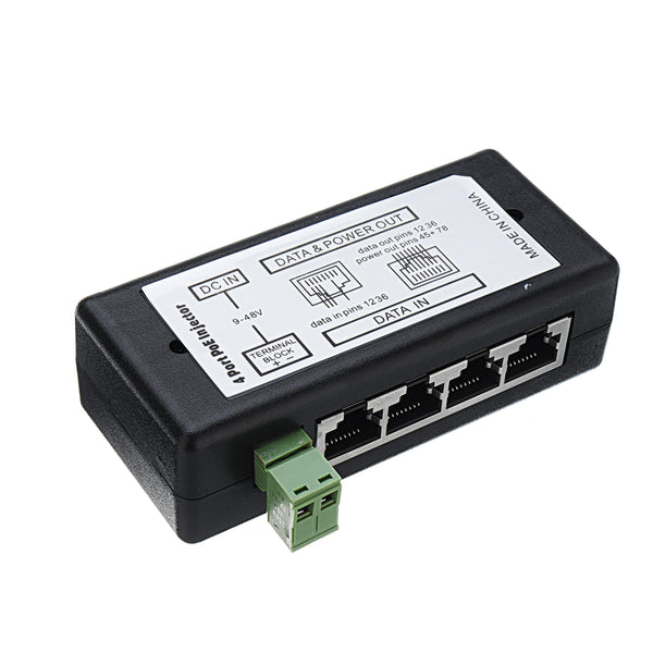 5pcs 4Ports POE Injector POE Splitter for CCTV Network POE Camera Power Over Ethernet IEEE802.3af