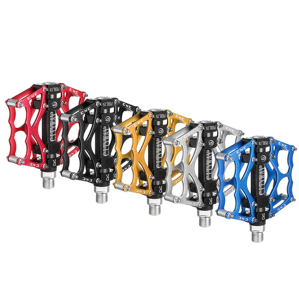 Aluminum Alloy Mountain Bike Platform Pedals Flat Sealed Bearing Axle 9/16" Cycling Bicycle Pedals