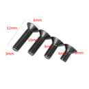 Suleve M3ASH4 10pcs M3 Hex Countersunk Flat Head Screws Alloy Steel Titanium Plated 12.9 Grade