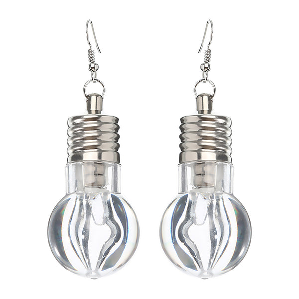 Cute LED Bulb Flashing Earrings Party Accessories for Women