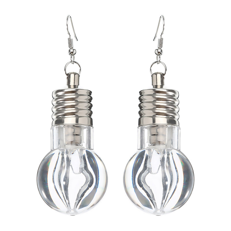 Cute LED Bulb Flashing Earrings Party Accessories for Women