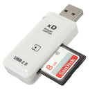 USB 2.0 High Speed xD Memory Card Reader Adapter White for Olympus Fuji xD Pictu