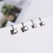 Trendy Geometric Zircon No Piercing Clip Earrings Elegant Earring Gift for Women