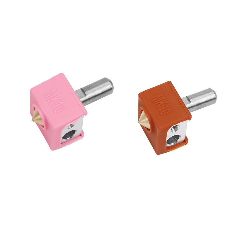 MK10 Heating Block + Hotend Silicone Case + 1.75mm Nozzle + Cleaning Drill Tool For 3D Printer
