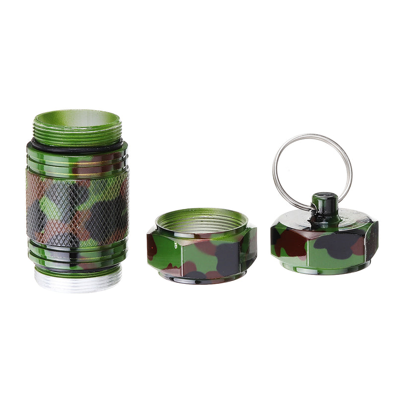 Mini Holder Box Outdoor Waterproof Box Sealed Pocket Container Keychain Case Bottle Stash Holder
