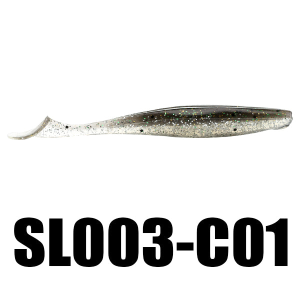 SeaKnight SL003 6pcs/bag 6.2g 89mm/3.5in Soft Fishing Lure T-Tail Flexible Swimbait Fishing Bait