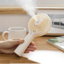 Portable Mini-USB Electric Spray Fan USB Rechargeable 3 Speed Level Desktop Humidifier Cooling Fan