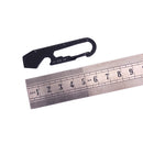 IPRee 5 In 1 Multifunctional EDC Keychain Tools Kit Stainless Steel Bottle Opener Wrench Scale Ruler Cutter