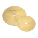 Drillpro 60/80x6x0.6mm 72T TI-coated Mini HSS Circular Saw Blade Rotary Cutter for Metal Woodworking