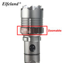 Tactical LED Flashlight 2500LM Rechargeable Zoomable T6 Torch 18650 Battery