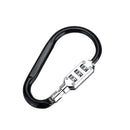 3 Digit Combination Motorcycle Helmet Lock Bicycle Bag Suitcase Padlock Carabiner Security Alloy Locks