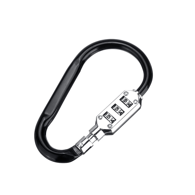 3 Digit Combination Motorcycle Helmet Lock Bicycle Bag Suitcase Padlock Carabiner Security Alloy Locks
