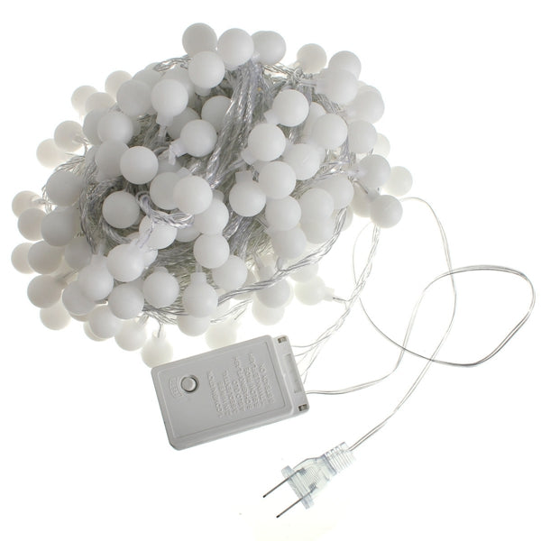 New 20m 200 LED Waterproof Colourful Ball String Fairy Light Wedding Party Holiday Decor 110V