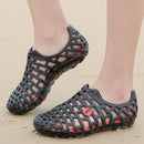 Summer Men's & women's Breathable Slippers Shoes Hollow-out Hole Sandals Beach Shoes