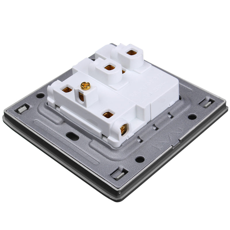 AC 110~250V LED Light Control Wall Mount Light Switch With Two/Three Pole Socket