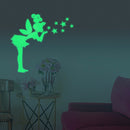 Honana DX-147 57x70cm Fluorescent Glow Angel Blew The Stars Wall Sticker