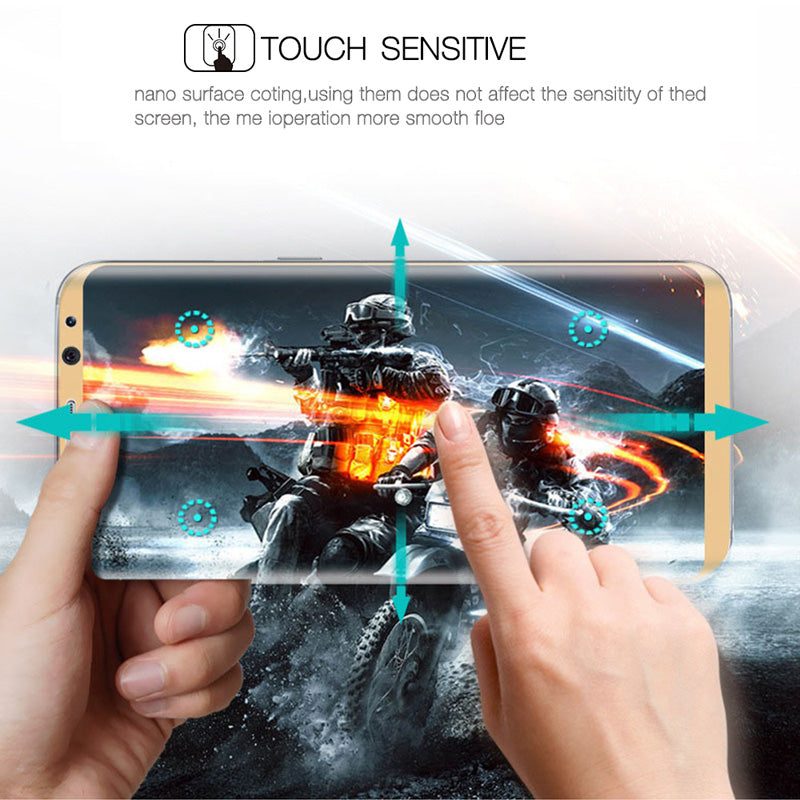 Bakeey 3D Curved Edge Tempered Glass Film With Transparent TPU Case for Samsung Galaxy S8 Plus