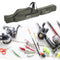 1.2M/1.3M Portable Folding Fishing Rod Bag Fish Pole Tools Storage Bag Holdall Case Carrier Holder