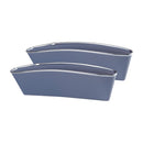 2Pcs ABS Car Seat Crevice Storage Organizer Caddy Catcher Box Seat Slit Pocket