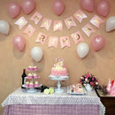1 SET Paper Happy Birthday Party Bunting Banner Decorations Hanging Pastel Flags Party Decora