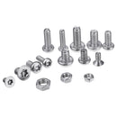 Suleve MXST2 480Pcs M4 M5 M6 Torx Screw Pan&Flat Head 304 Stainless Steel Bolt Assortment