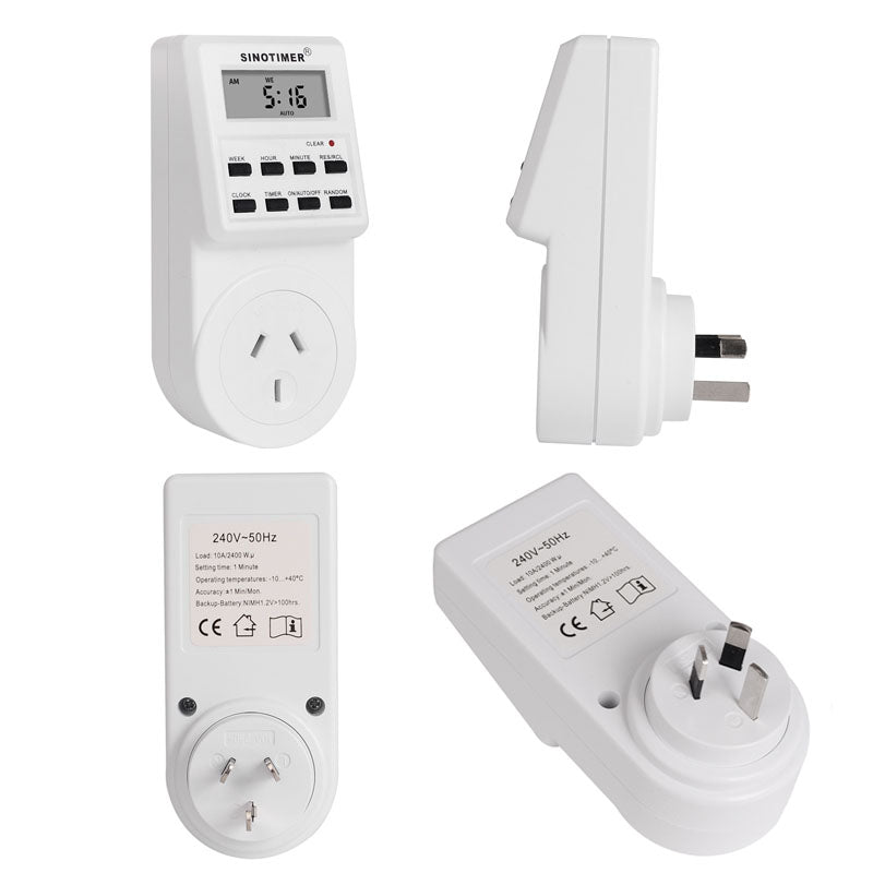 SINOTIMER 2 In 1 Kitchen Timer Switch Socket Convenient Adator And Timer Calculator