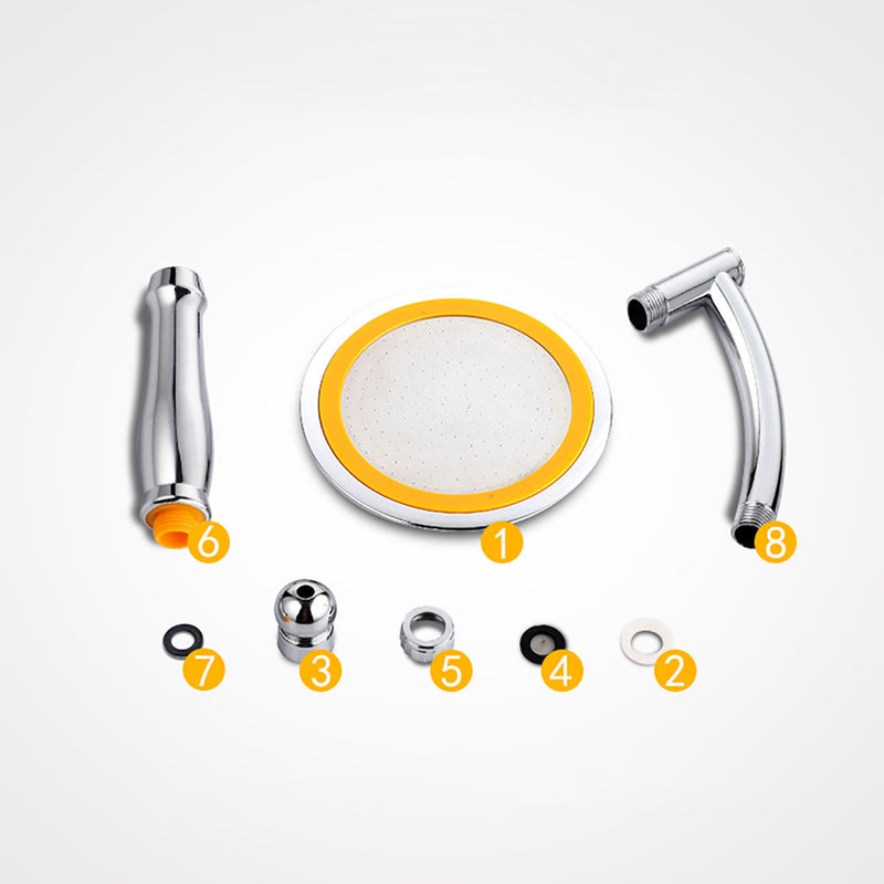 15cm 6 Inch High Pressure 360 Adjustable Showerhead Water Saving Anion Bathroom Large Shower Head