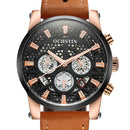 OCHSTIN GQ067B Working-dials Calendar Creative Wrist Watch Leather Strap Quartz Watches