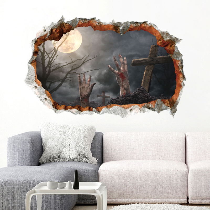 Miico FX64112 Halloween Sticker Wall Sticker Decoration For Living Room Halloween Decoration