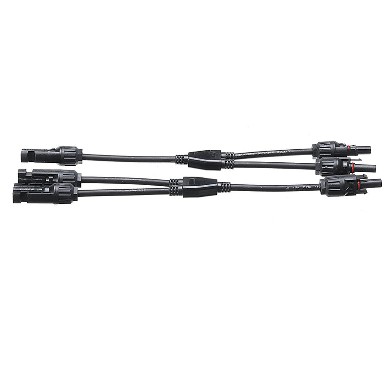 1 Pair MC4 Y Connector Cable Plug Solar Panel IP67 Branch Connector Solar Panel Adaptor Cable Connectors