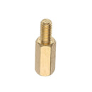 Suleve M3BH3 100Pcs M3 10mm+6mm Male-Female Brass Hex Standoffs Support Spacer Pillar for PCB Board