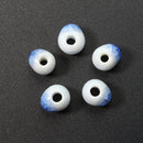 5Pcs 8mm Round Frozen Ceramic Loose Beads Handmade DIY Jewelry Making