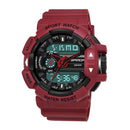 SANDA 599 Luminous Display Candar Stopwatch Men Fashion Sport Watch Dual Disaplay Digital Watch